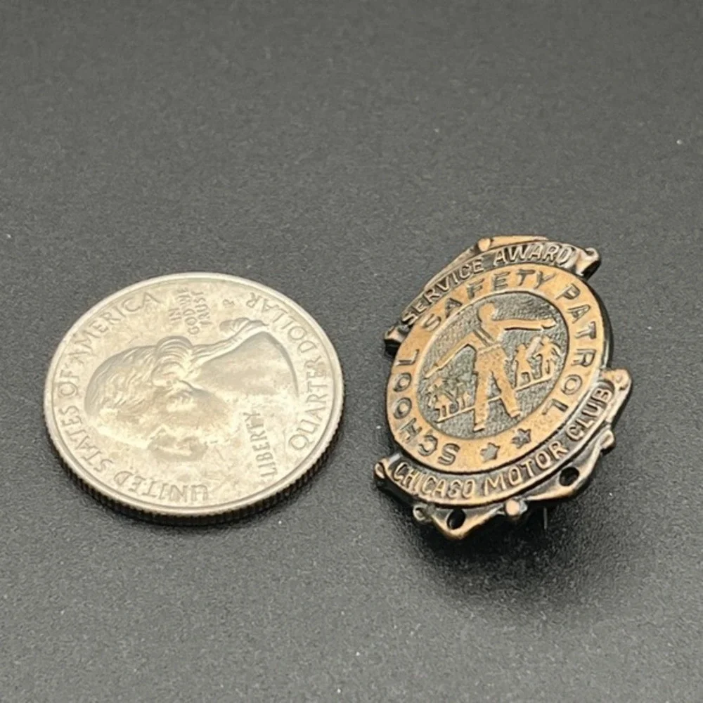 Chicago Motor Club School Safety Patrol Service‎ Award Lapel Hat Pin